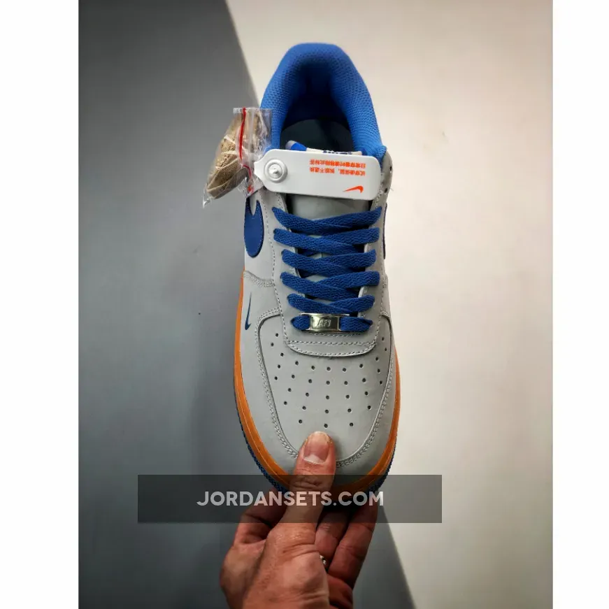 Nike Air Force 1 Low Grey Blue Orange 1680452033 For Sale
