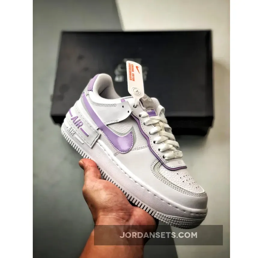 Nike Air Force 1 Shadow White Lilac Bloom
