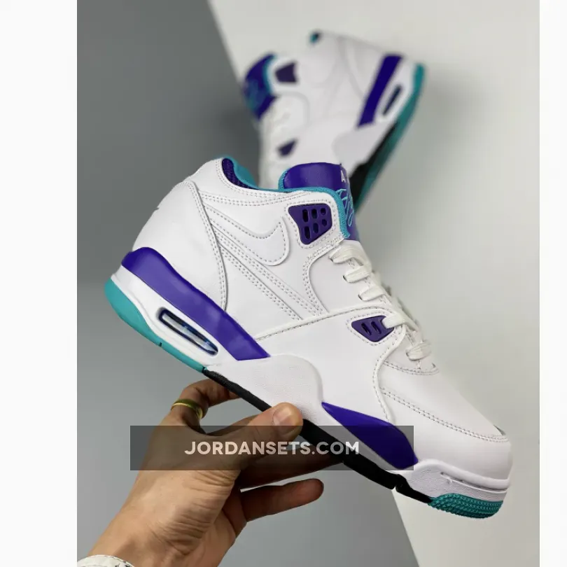 Nike Air Flight '89 White/Dark Concord-Hyper Jade 306252-113 New Releases