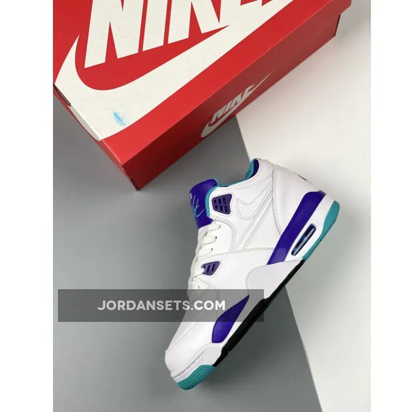 Nike Air Flight '89 White/Dark Concord-Hyper Jade 306252-113 New Releases