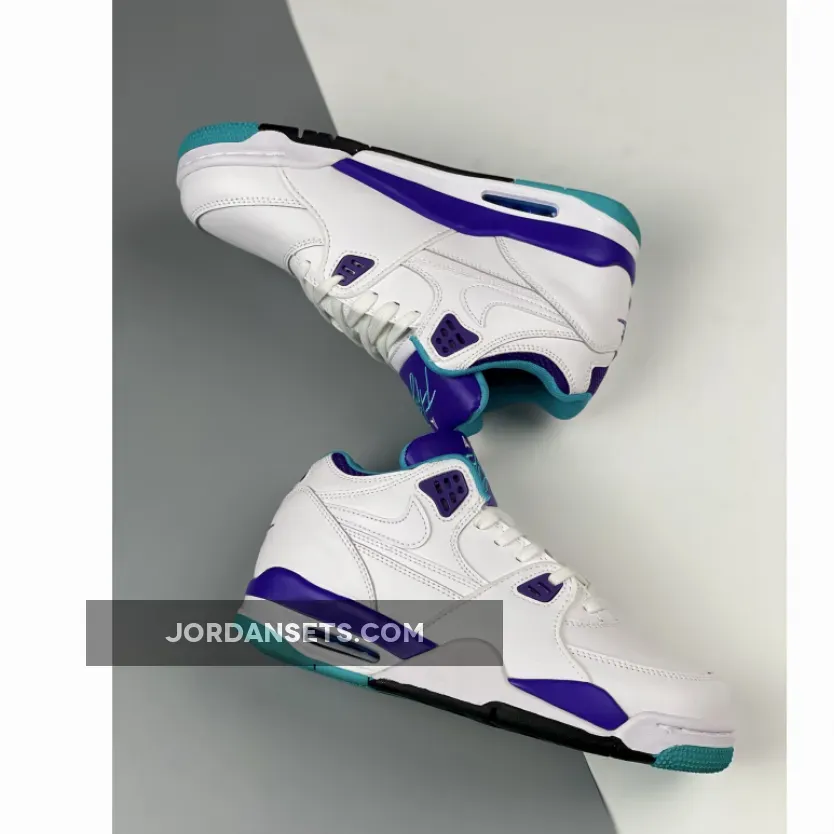 Nike Air Flight '89 White/Dark Concord-Hyper Jade 306252-113 New Releases