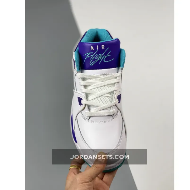 Nike Air Flight '89 White/Dark Concord-Hyper Jade 306252-113 New Releases