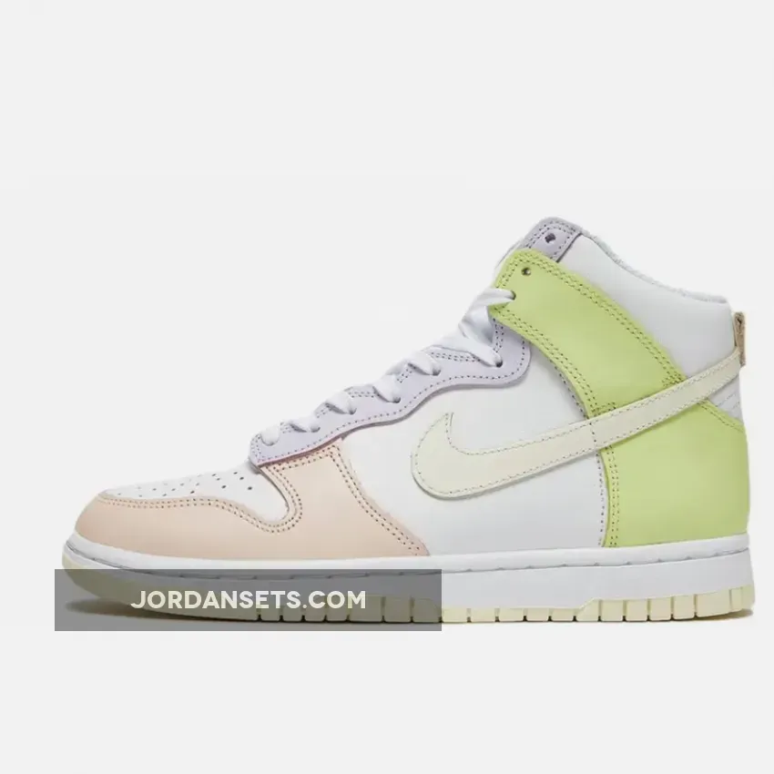 Nike Dunk High 'Cashmere' White/Cashmere-Lemon Twist #nike dunk lemon twist
