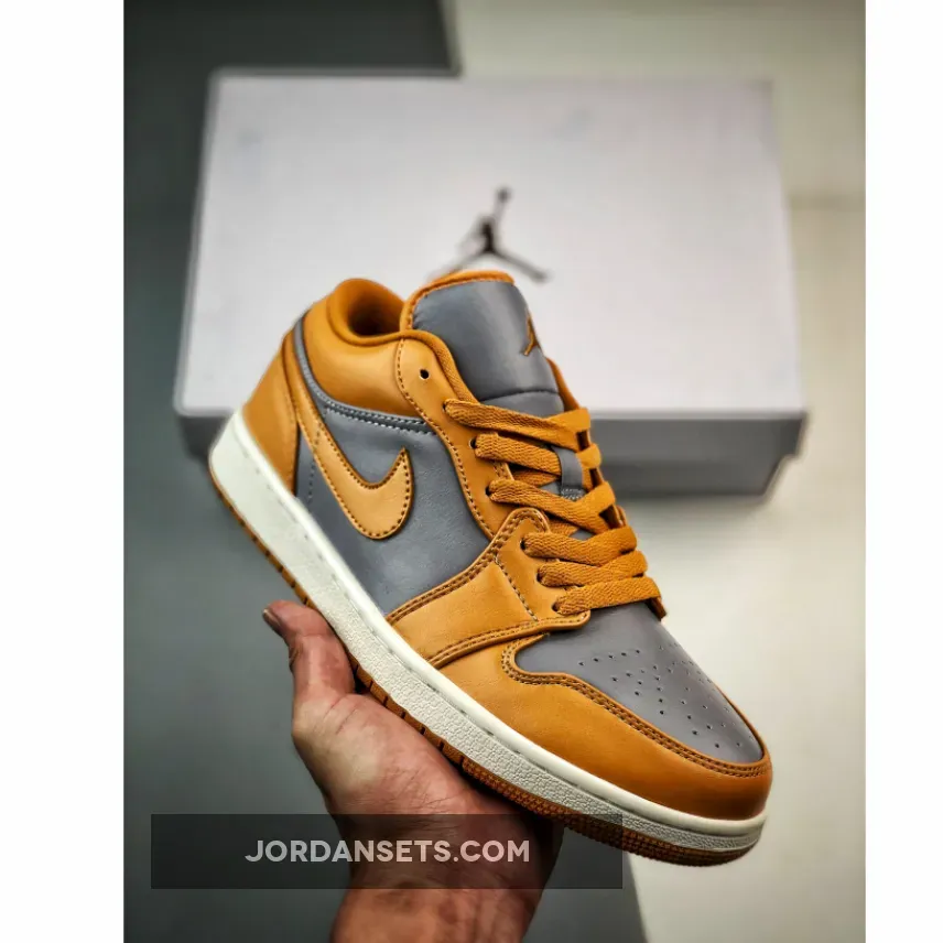 Jordan 1 Curry | Air Jordan 1 Low 'Cement Grey Chutney'