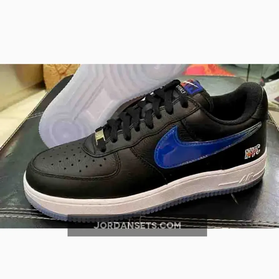 Kith x Nike Air Force 1 Low NYC Black Team Orange WMNS CZ7928-001 #air force 1 nyc black