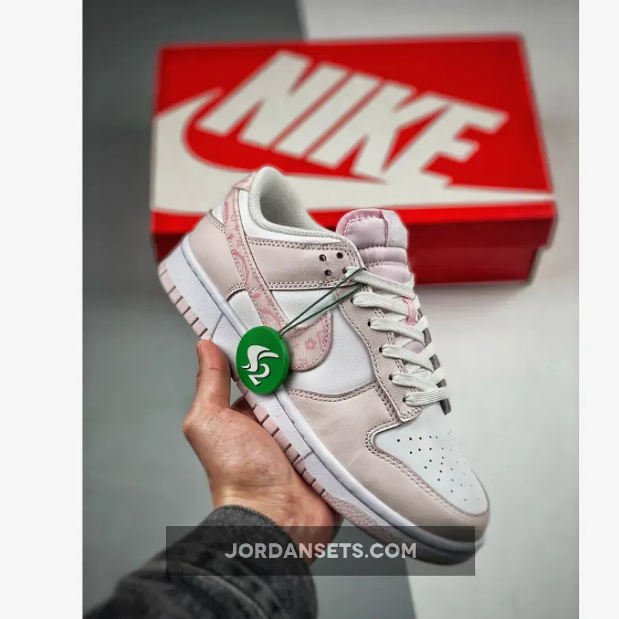 Nike Dunk Low 'Pink Paisley' White/Medium Soft Pink / black bandana nikes