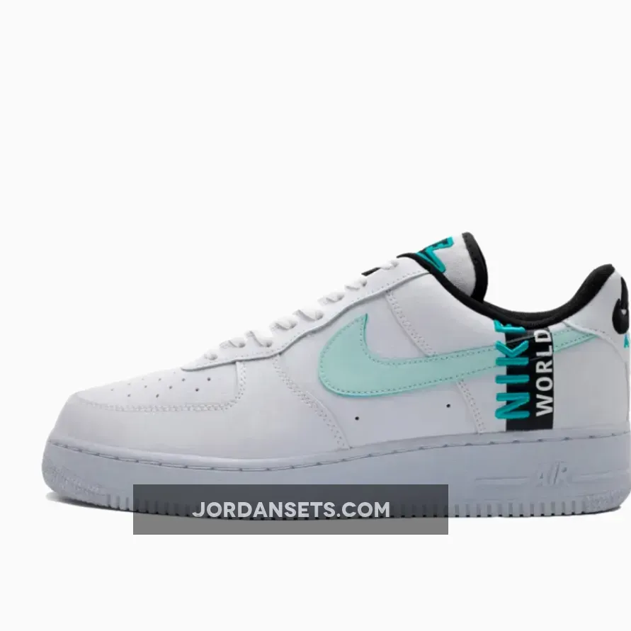Nike Air Force 1 'Worldwide' White Blue - air force 1 worldwide glacier blue