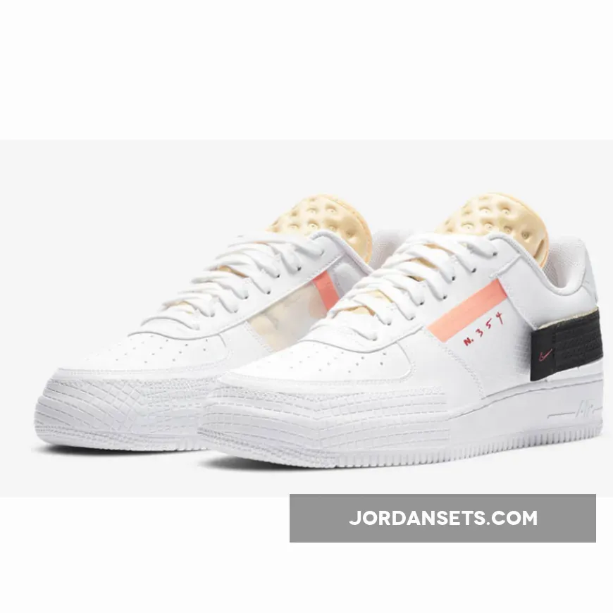 Nike Air Force 1 Type White Melon Tint CZ7107-100 Brand New