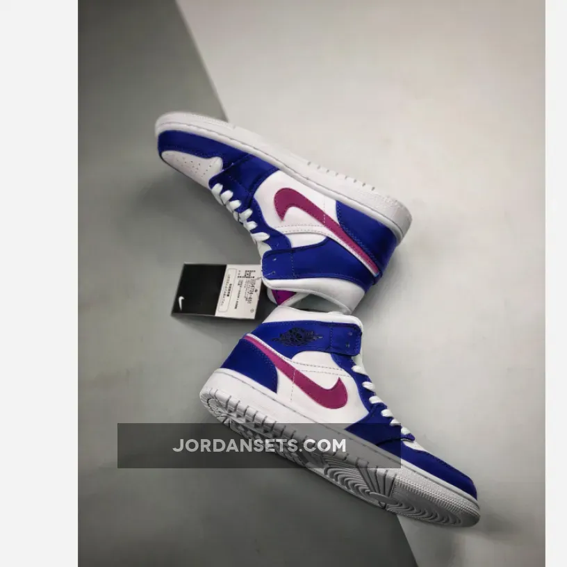 Air Jordan 1 Mid Royal Violet / Air Jordan 1 Mid Hyper Royal/Hyper Violet-White 554724-451
