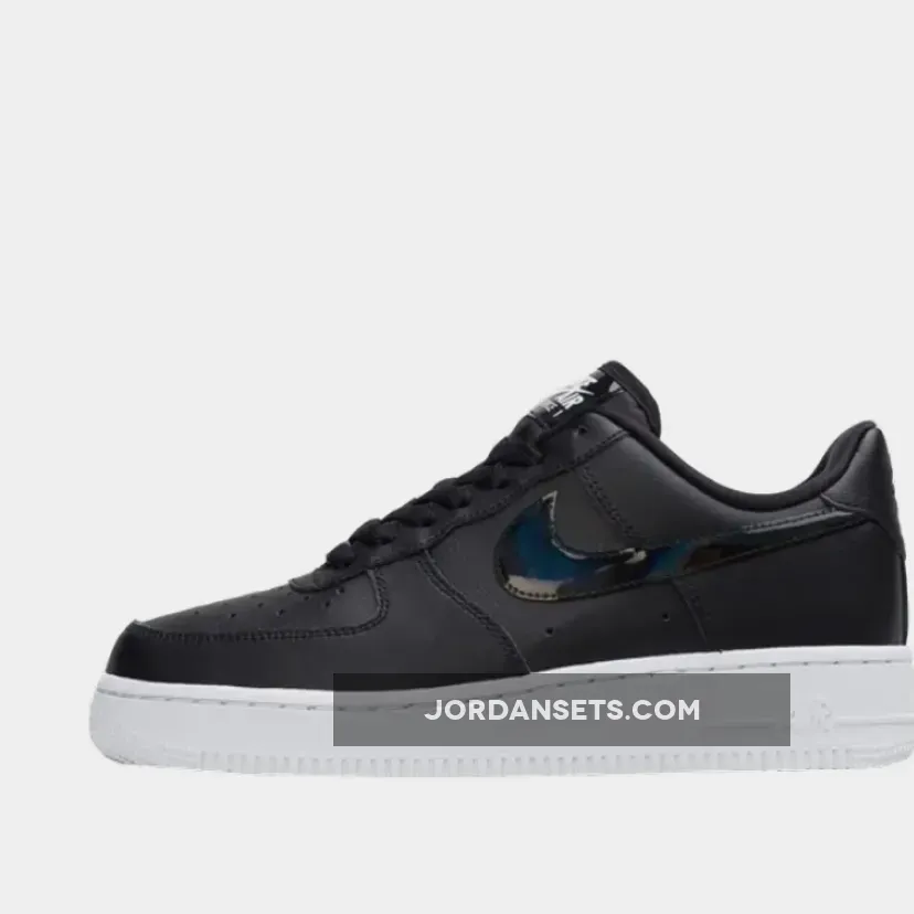 Nike Air Force 1 Low Black Iridescent For Womens CJ1646-001 Outlet