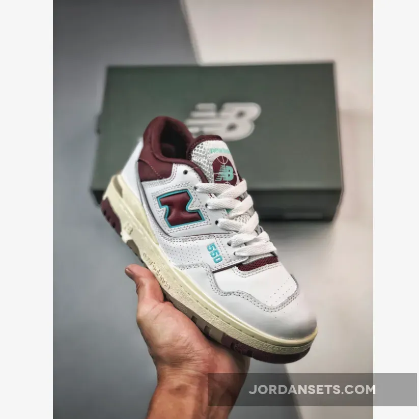 New Balance 550 ‘White/Burgundy Cyan’ | new balance cyan