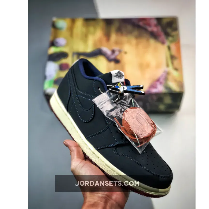 Eastside Golf x Air Jordan 1 Low Midnight Navy/Burnt Sunrise-White #eastside golf jordan 1 low