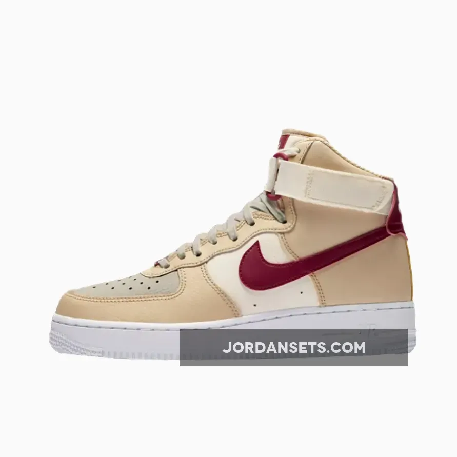 Nike Air Force 1 High White Onyx/Noble Red-Pale Ivory / air force 1 mars