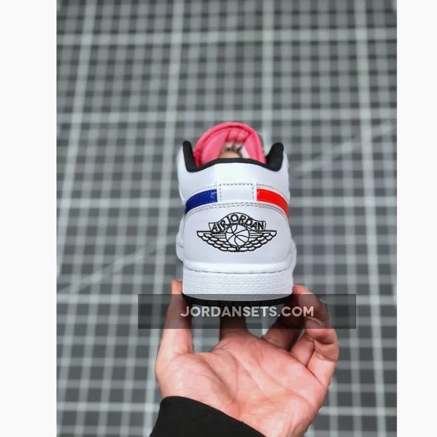 Jordan 1 Low Multicolored Air Jordan 1 Low - Swoosh White/Multi-Color/Black AJ1