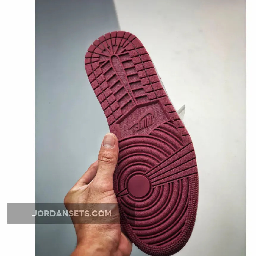 Air Jordan 1 Low White/Bordeaux 553558-615 Air Jordan Cherrywood