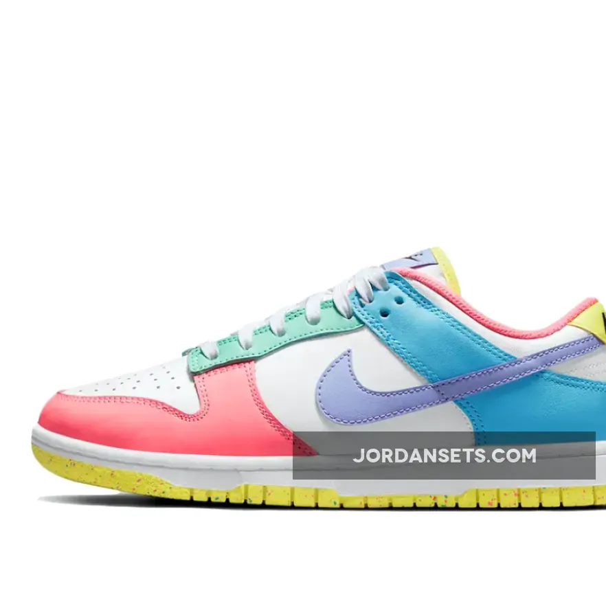 Nike Dunk Low SE 'Easter' White/Green Glow-Sunset Pulse candy nike dunk