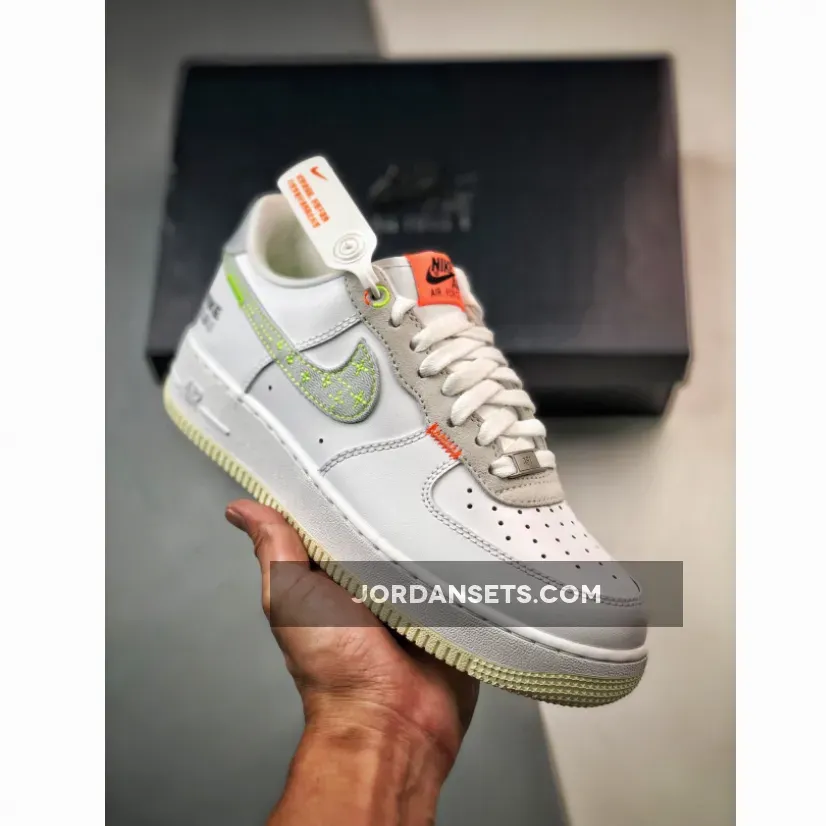 Nike Air Force 1 Low Just Stitch It White FB1853-111