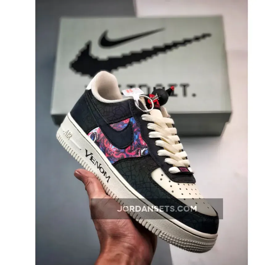 Nike Air Force 1 Low 'Venom' Black White Red Where To Buy