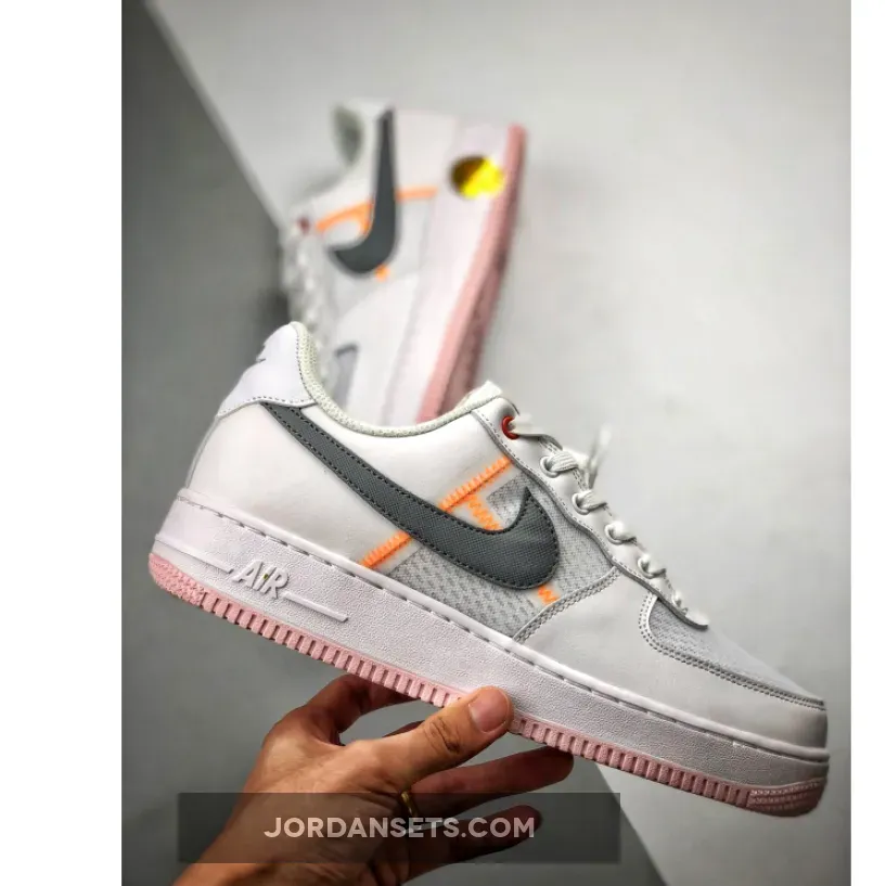 Nike Air Force 1 Transparent - Nike Air Force 1 07 LV8 White Crimson CI0060-101