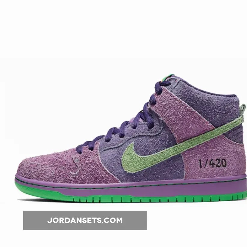 Nike SB Dunk High 420 'Purple Skunk' CW9971-500 / nike sb skunk dunks