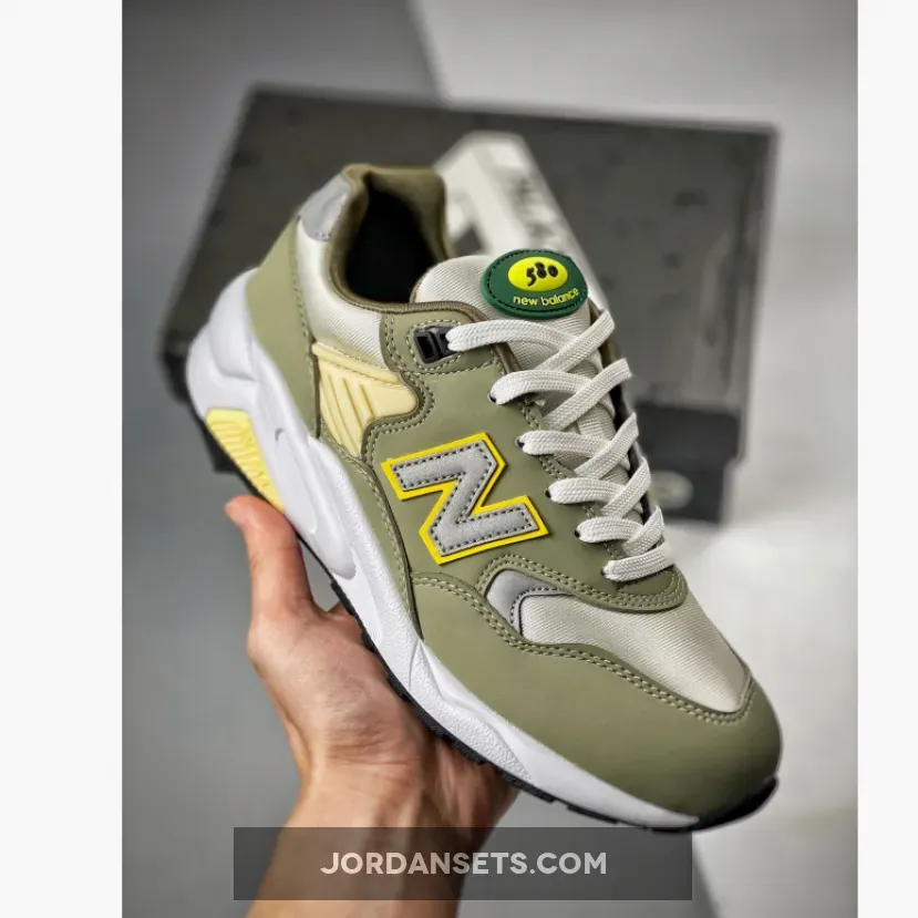 New Balance 580 Olive/White MT580AC2 #green white new balance