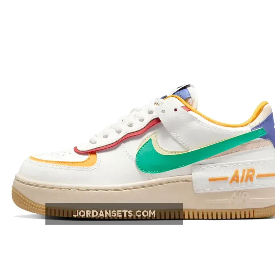 Nike Air Force 1 Shadow White Multi CI0919-118 / multi colored air force