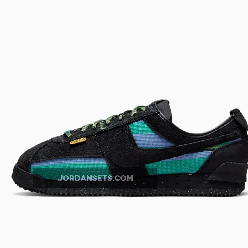 Union x Nike Cortez Off-Noir/Neptune Green-Mean Green DR1413-001 / nike cortez union off noir