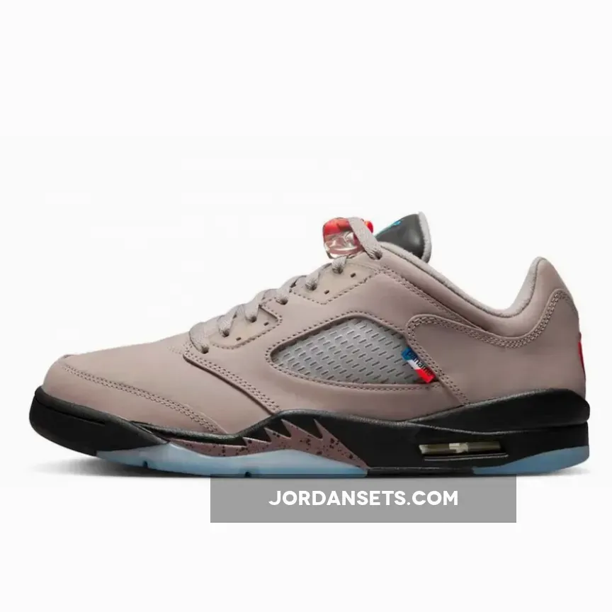 PSG x Air Jordan 5 Low Pumice/Game Royal/Plum/Eclipse/Bright Crimson #psg 5 jordan low