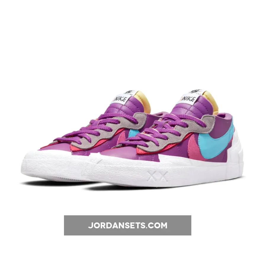 KAWS x sacai x Nike Blazer Low Purple Multi DM7901-500 nike blazer low x kaws