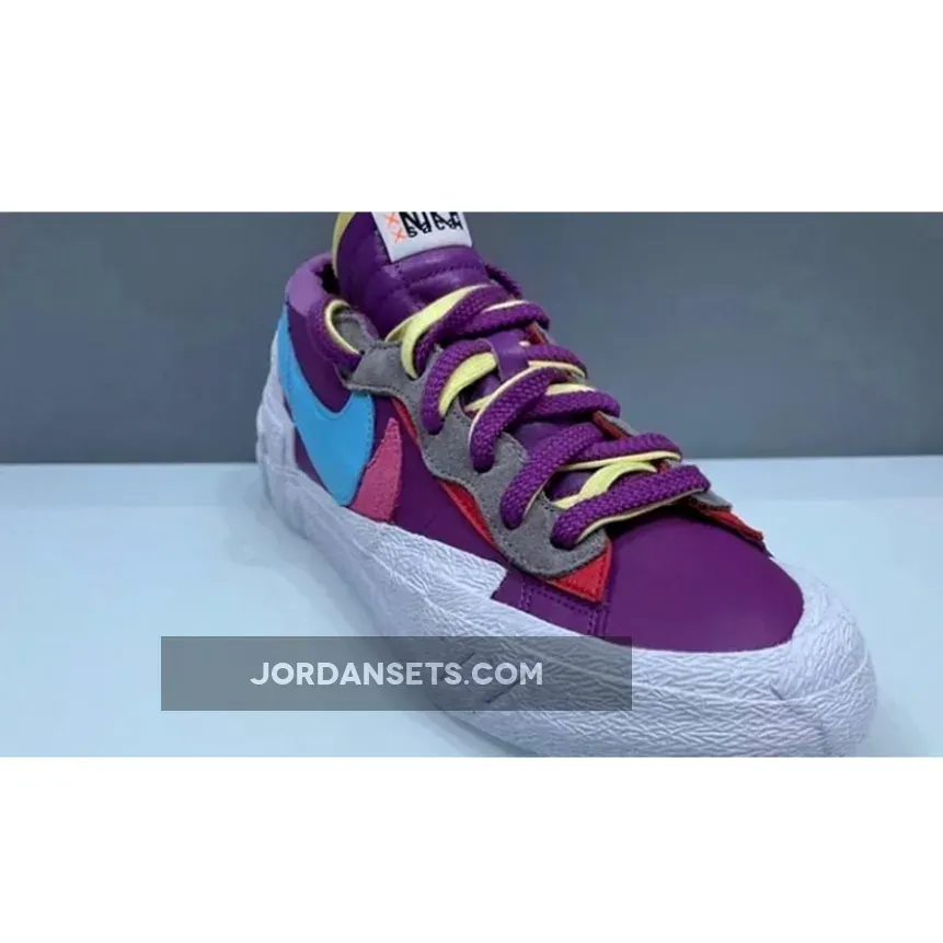 KAWS x sacai x Nike Blazer Low Purple Multi DM7901-500 nike blazer low x kaws