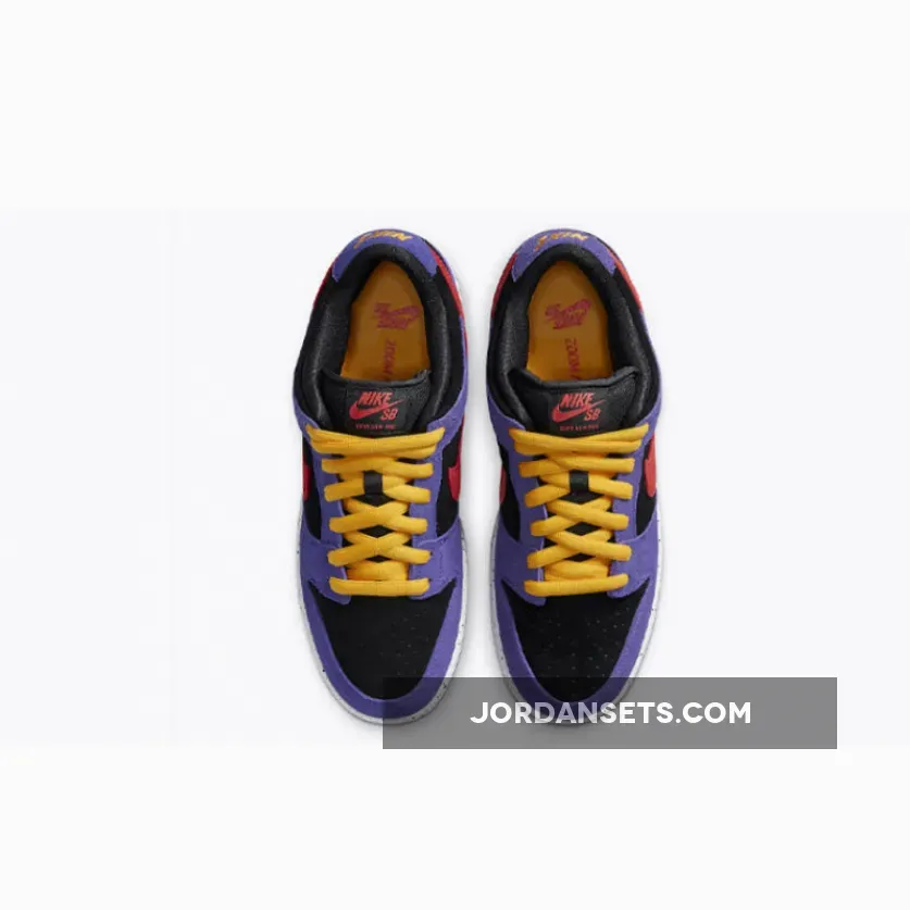 Nike SB Dunk Low 'ACG Terra' Black/Sunburst-Varsity Purple-Taxi #purple and black dunks