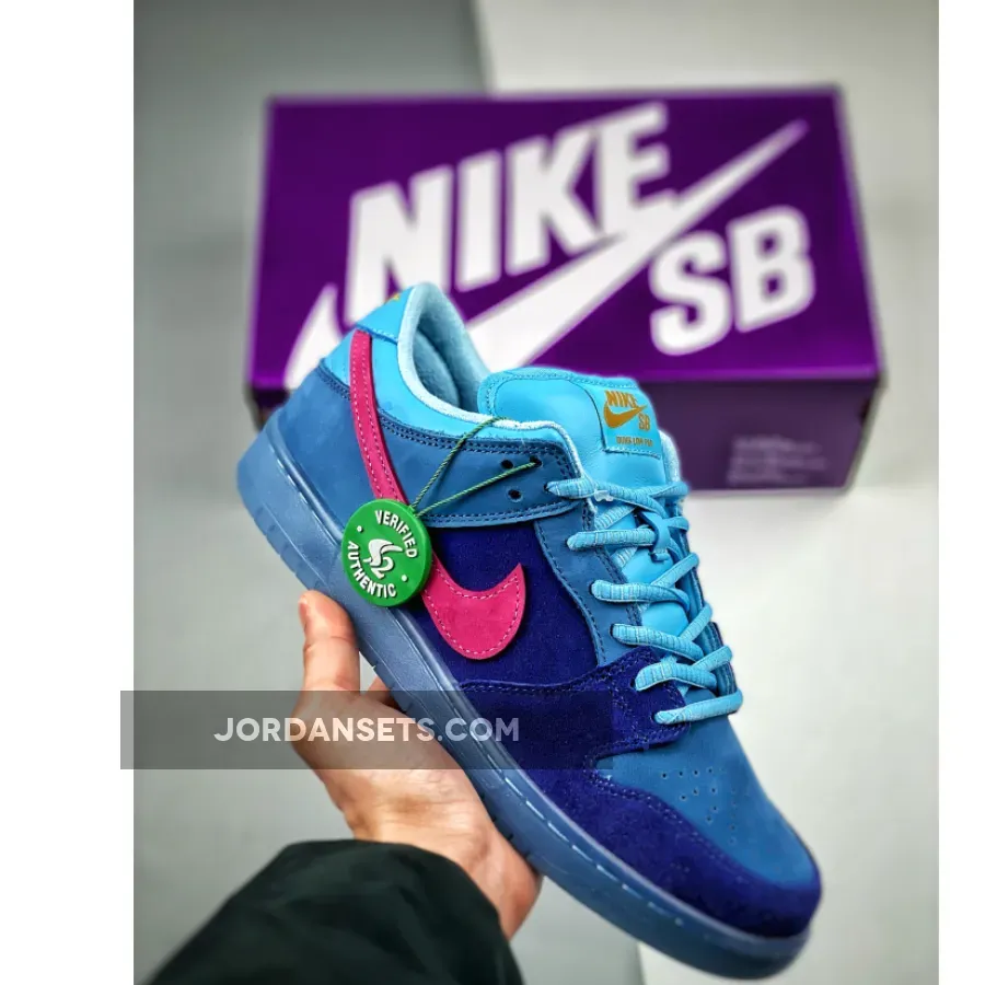 Run The Jewels x Nike SB Dunk Low Deep Royal Blue/Pink-Blue Chill rtj jeweler