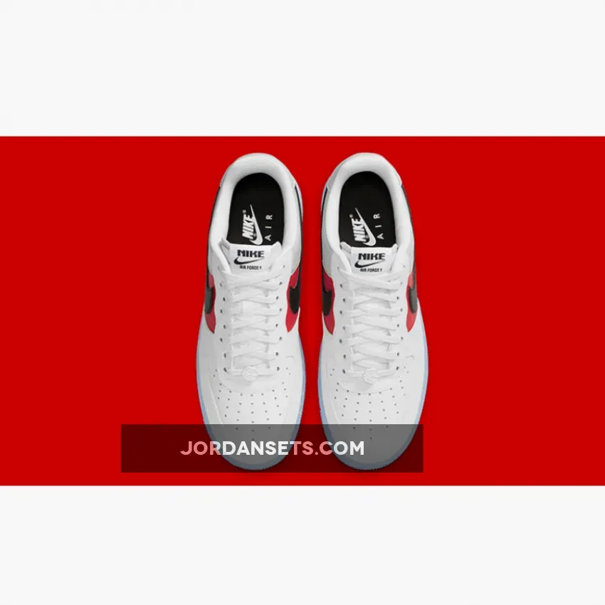 Nike Air Force 1 Low EMB White Red CT2295-110 #jordans with icy bottoms