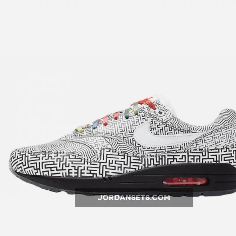 Nike Air Max 1 'Tokyo Maze' Black/White/Habanero Red / nike tokyo shoes