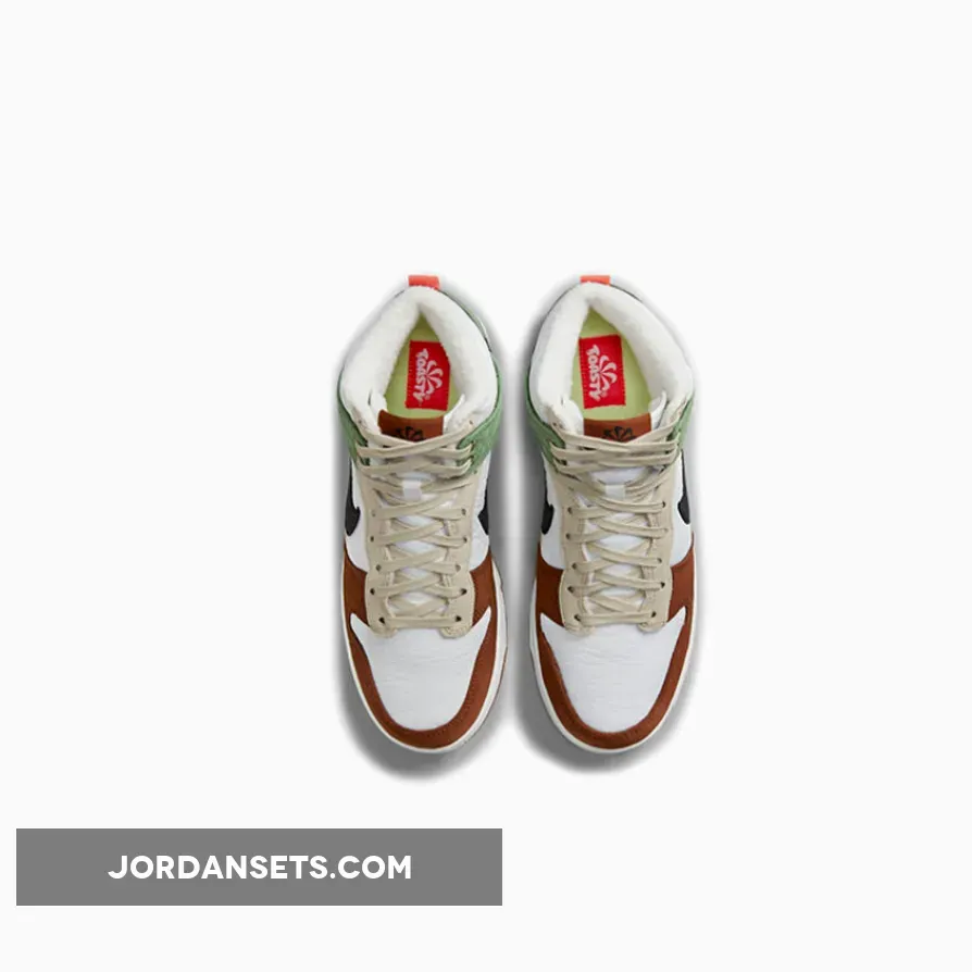 Nike Dunk High LX Toasty DN9909-100 - nike dunk high toasty white brown green
