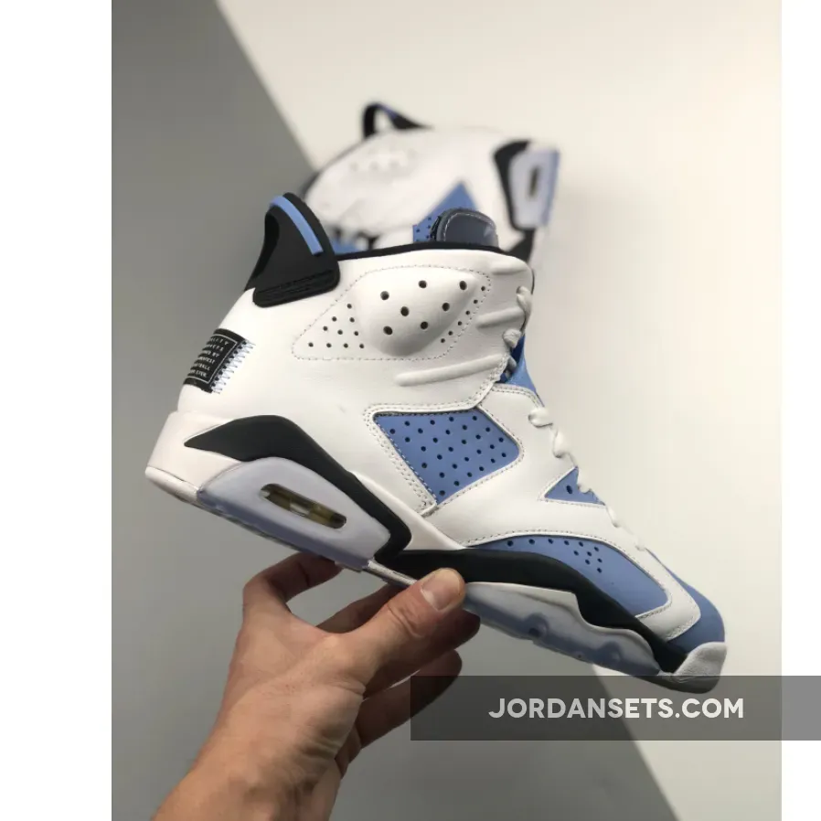 Air Jordan 6 'UNC' University Blue/White/College Navy/Black / Jordan 6 Unc CT8529-410