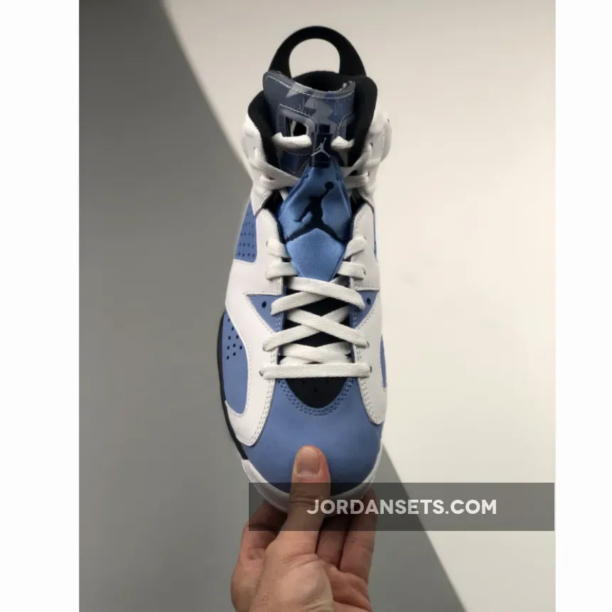 Air Jordan 6 'UNC' University Blue/White/College Navy/Black / Jordan 6 Unc CT8529-410