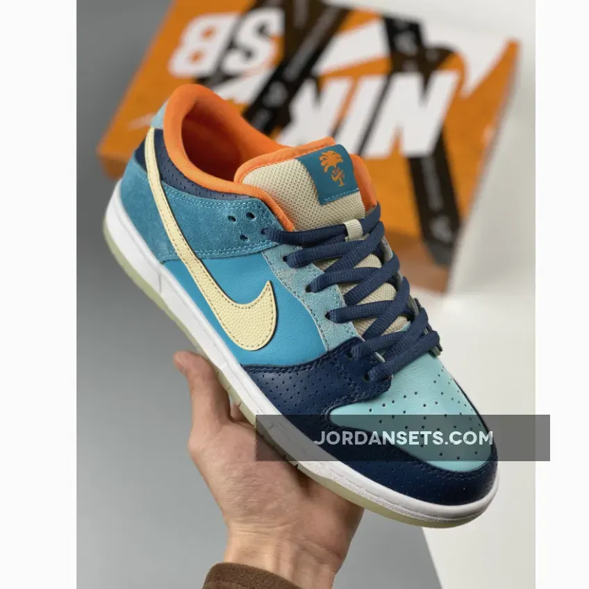 MIA Skate Shop x Nike SB Dunk Low Brave Blue/Metallic Gold Star #skate shops that sell sb dunks
