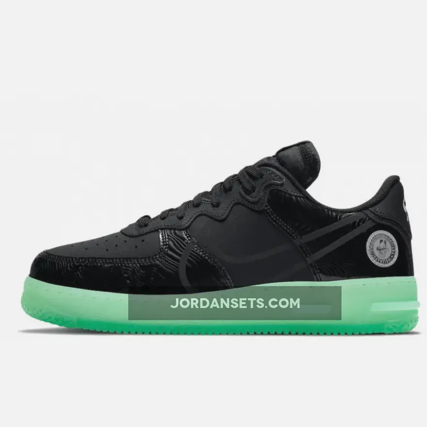 Nike Air Force 1 React All Star Black Barely Green CV2218-001 #air force 1 all star