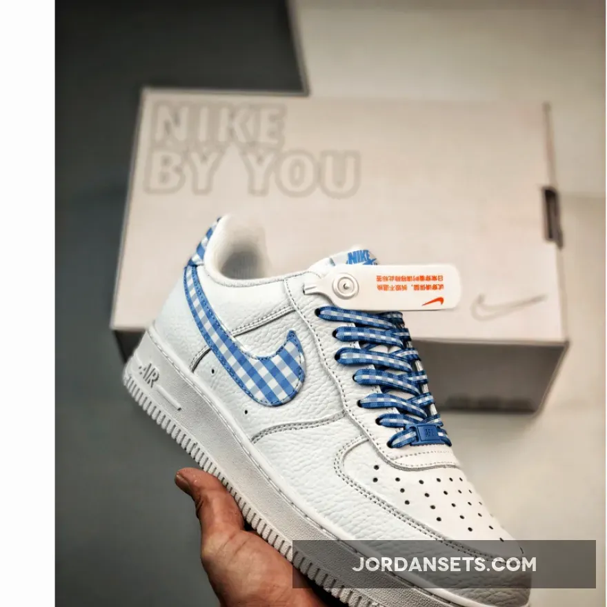 Nike Air Force 1 Low Blue Gingham | gingham air force 1 DZ2784-100