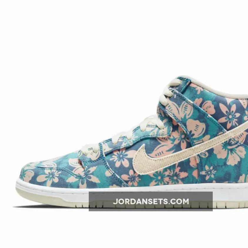Nike SB Dunk High 'Hawaii' Sail/Blue-Green Aqua #nike sb dunk hawaii