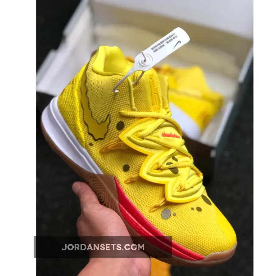 Kyrie Discount / SpongeBob SquarePants x Nike Kyrie 5 Opti Yellow