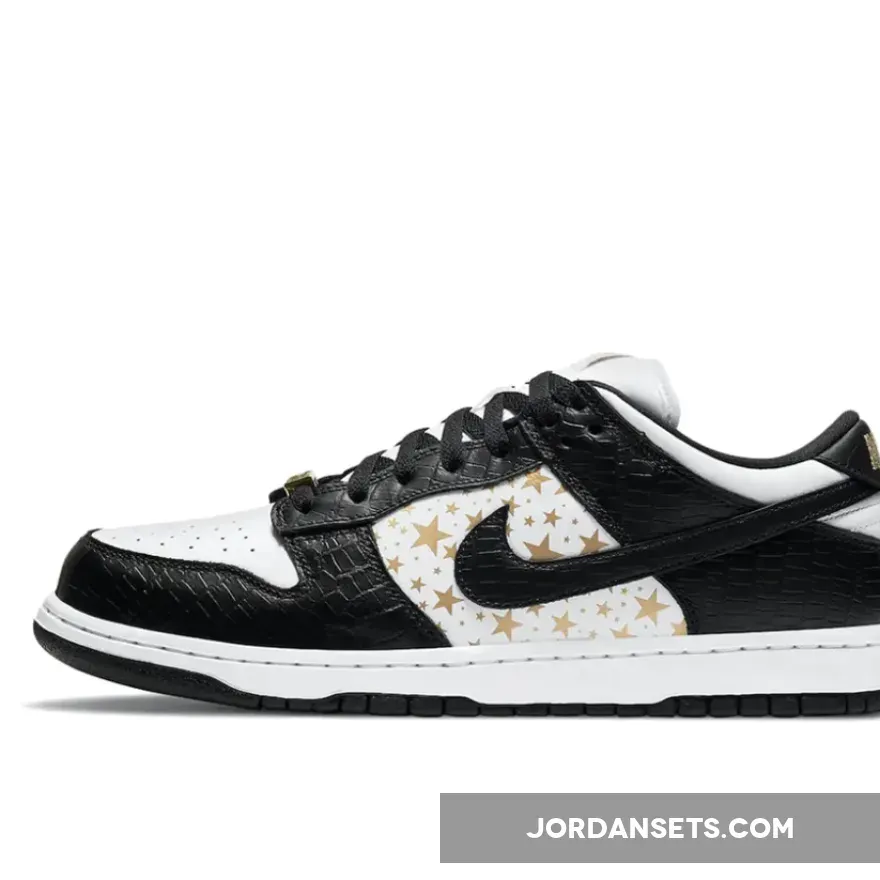 Supreme x Nike SB Dunk Low Stars Black DH3228-102 / nike sb x supreme