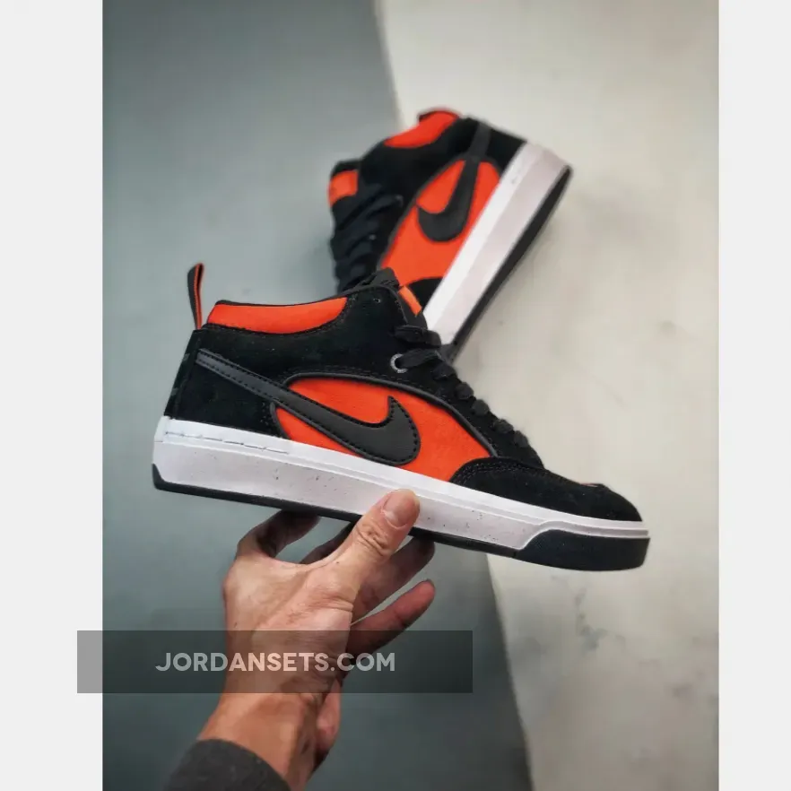 Nike SB React Leo Black Electro Orange DX4361-002 Restock Nike SB React Leo Black Electro Orange DX4361-002 Restock