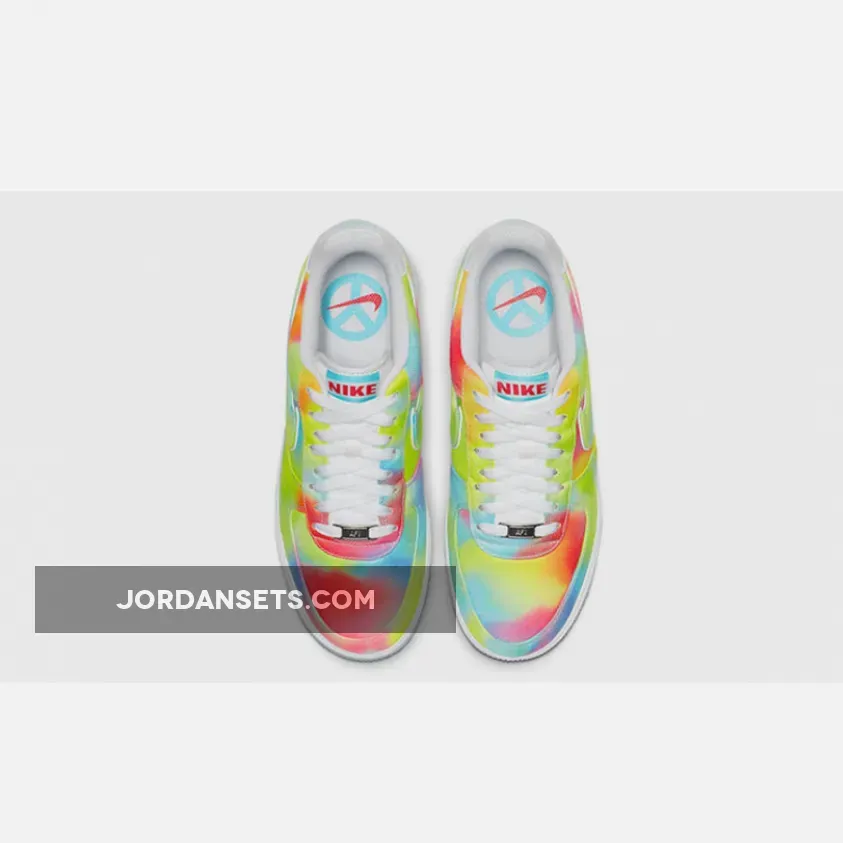 Nike Air Force 1 Low Tie Dye Chicago WMNS CK0838-100 - tie dye air force 1