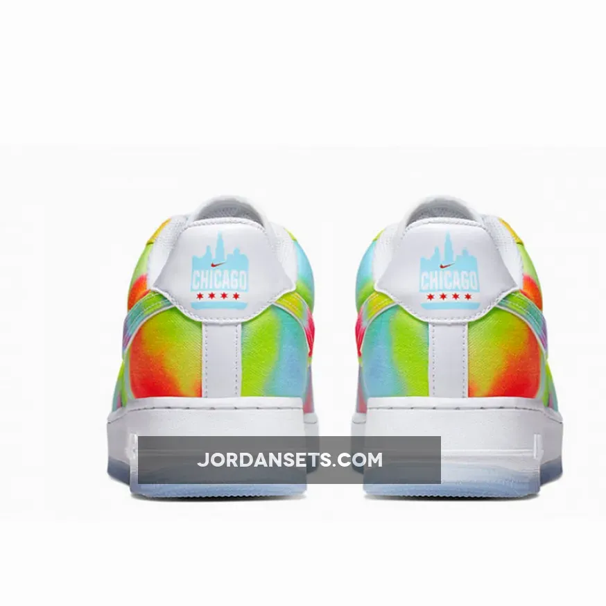 Nike Air Force 1 Low Tie Dye Chicago WMNS CK0838-100 - tie dye air force 1