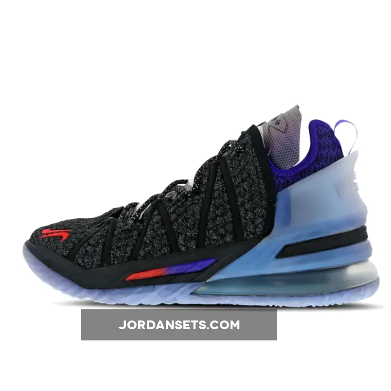Nike Lebron 18 Black Blue Orange DB8148-001 / lebron 18 blue