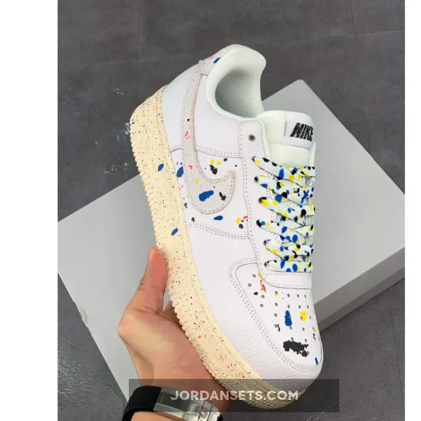 Splatter Paint Air Force 1 Nike Air Force 1 '07 LV8 'Paint Splatter White' CZ0339-100