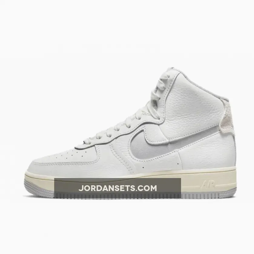 Nike Air Force 1 High Strapless White Grey DC3590-101 air force 1 high sculpt sneaker