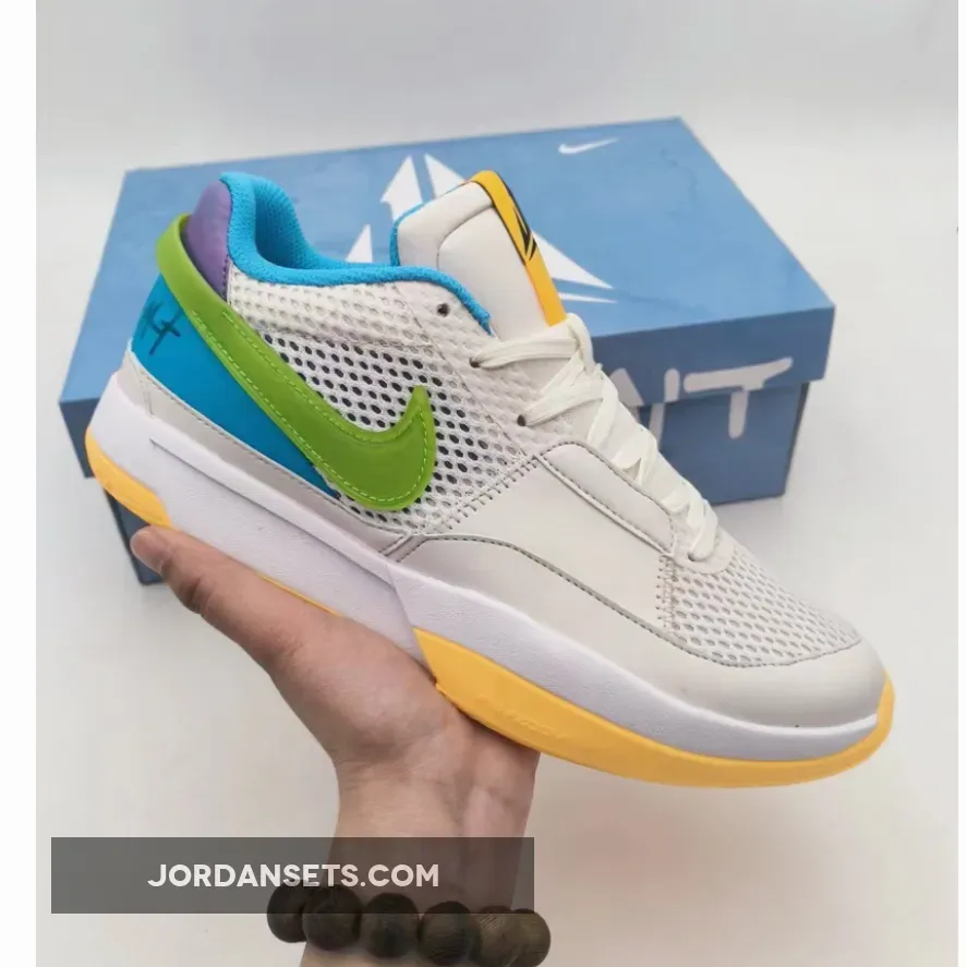 Nike Ja 1 Phantom/Action Green/Action Grape/White DR8785-001 / ja 1 trivia